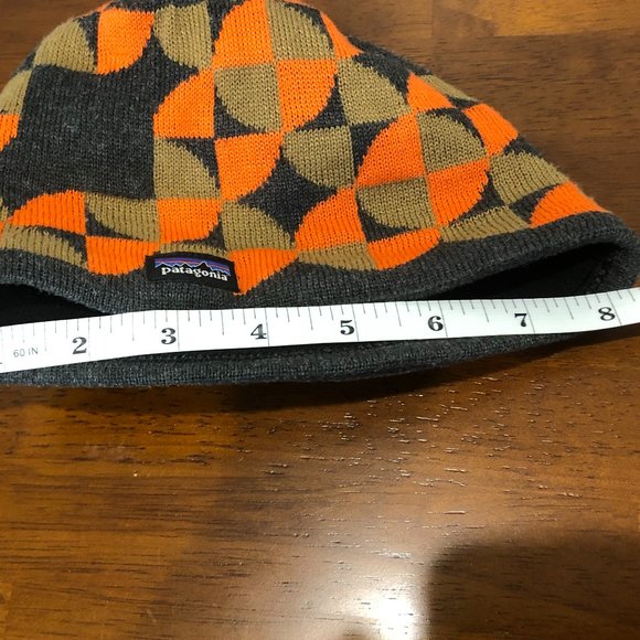 Patagonia Pre-Owned Geometric Pattern Youth Beanie Size S. - Picture 7 of 15
